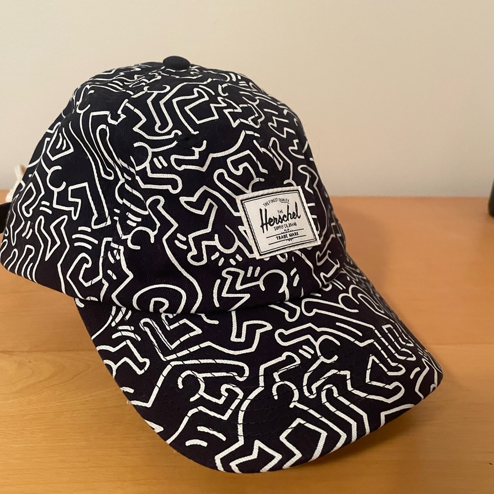 Herschel Black and White Patterned Cap
